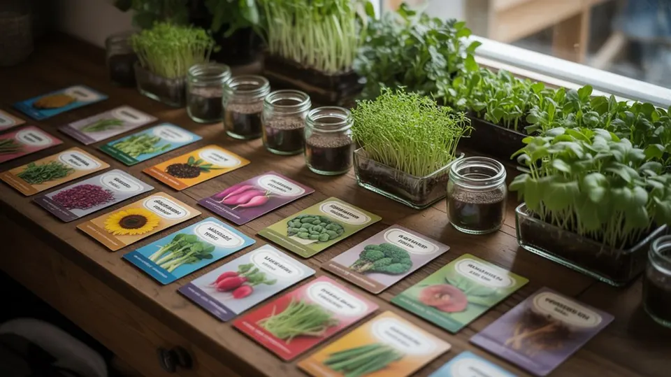 A tray of sunflower microgreens grown from seed