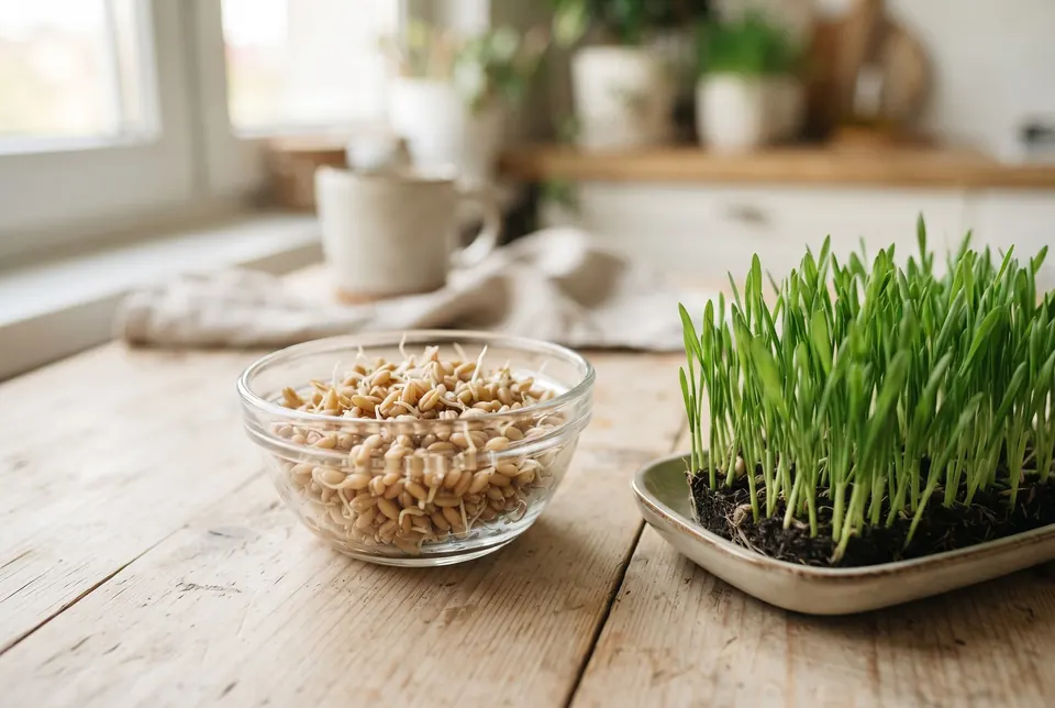 Sprouted triticale grains