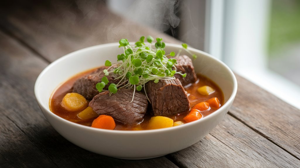 elevate soups with microgreens