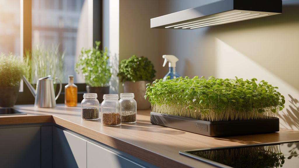 ideal microgreens growing conditions