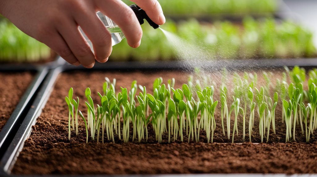 moist soil consistent watering
