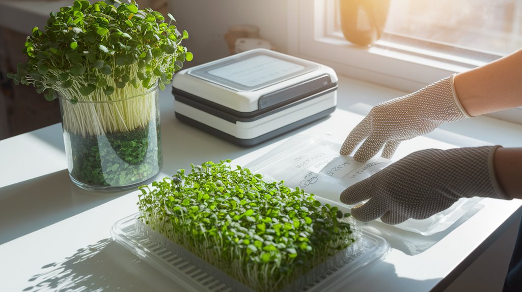 reviving frozen microgreens effectively