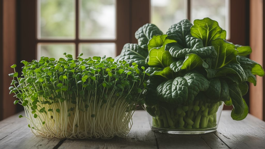 tiny flavorful quick growing greens