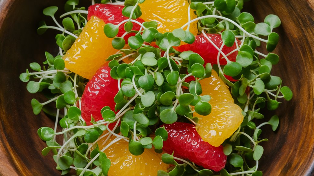 vibrant microgreen salad recipe