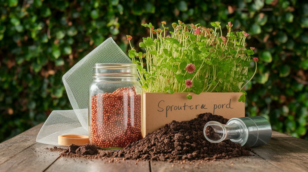 gather supplies for sprouting