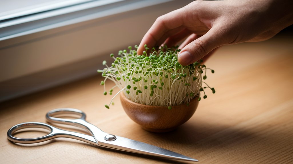 harvesting sprouts made easy