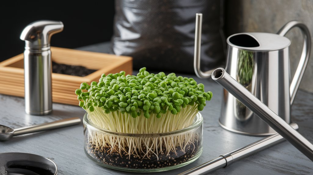 optimal watering for sprouts