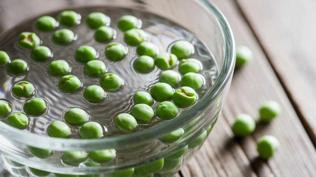 soak peas for germination