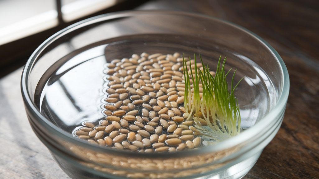 soaking seeds for sprouting
