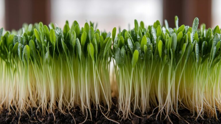 sprout wheatgrass for microgreens