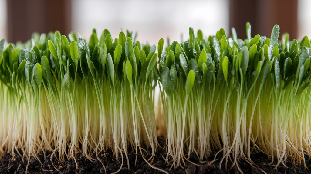 sprout wheatgrass for microgreens
