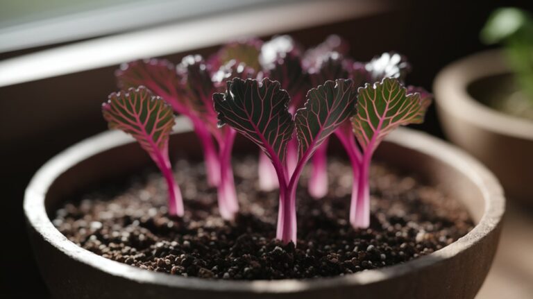 sprouting red cabbage seeds
