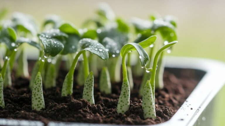 sprouting speckled peas process