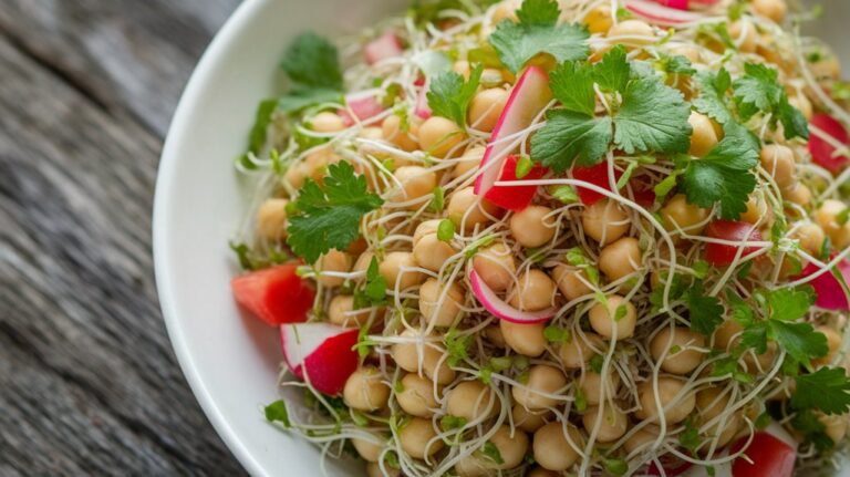 chickpea salad with herbs