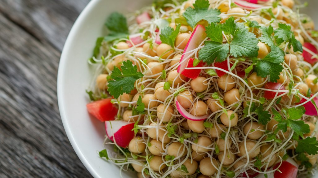 chickpea salad with herbs