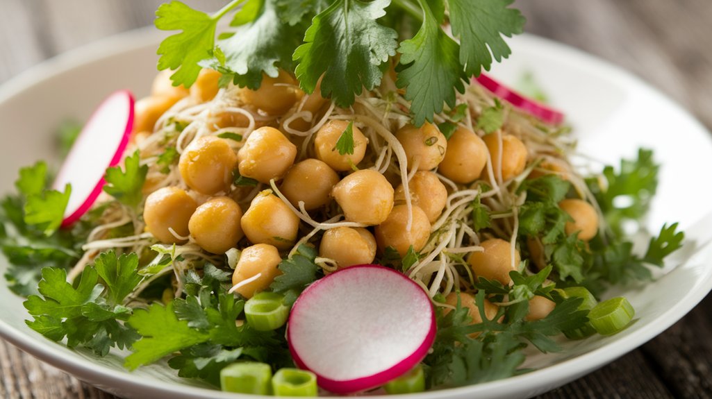 chickpea sprout salad recipe