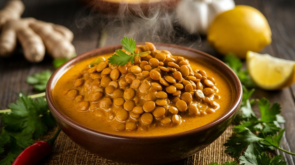 lentil sprout curry delight