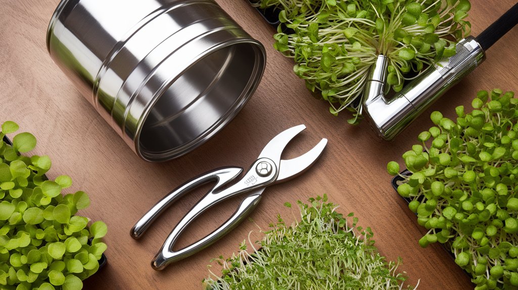 essential microgreens gardening tools
