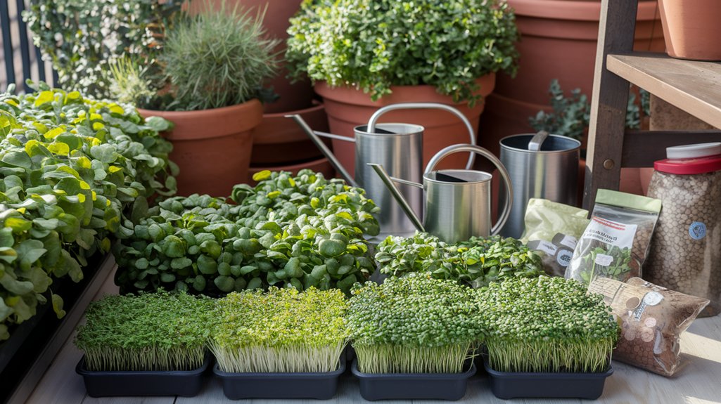 essential microgreens growing supplies