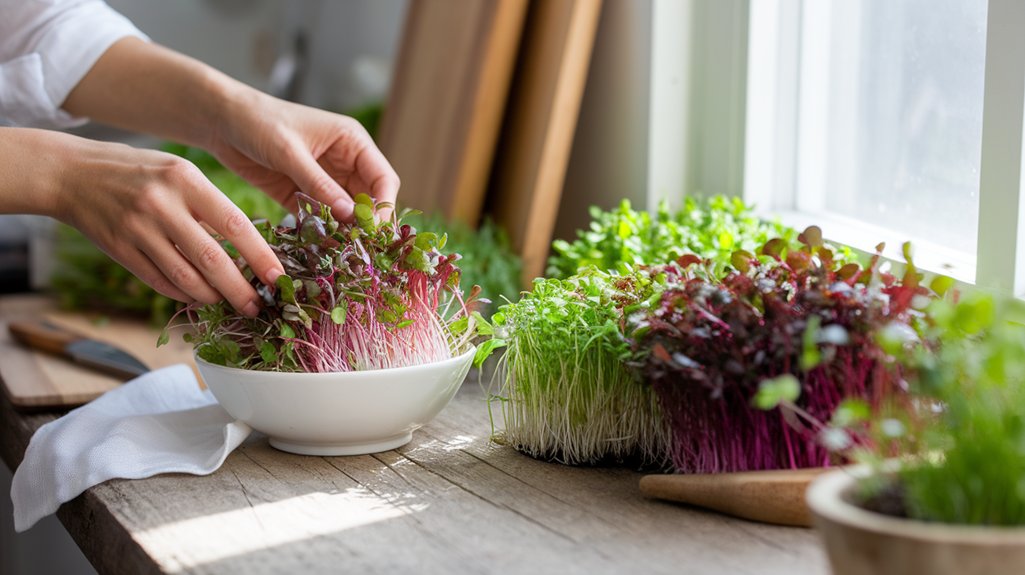 microgreens grow harvest use
