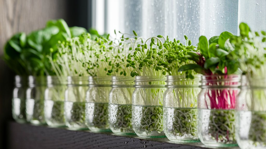 optimal sprouting conditions maintained