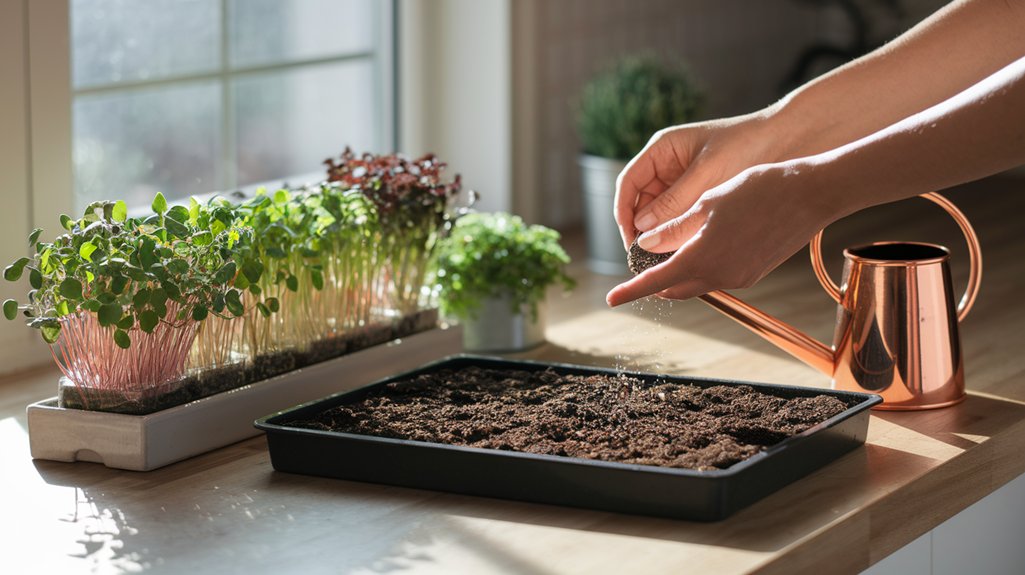 planting microgreens for success