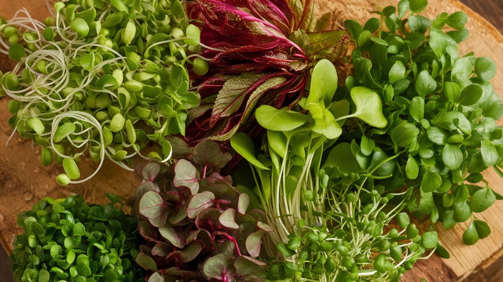 popular microgreens visual guide