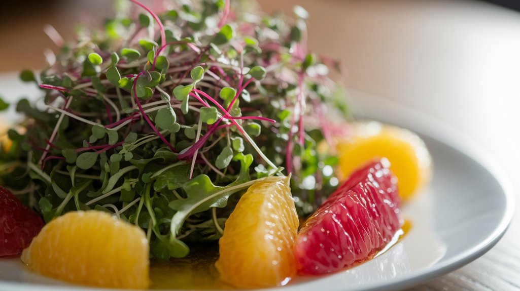 vibrant microgreen salad delight