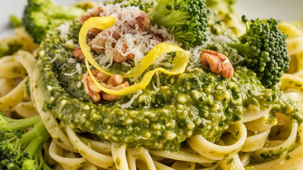 broccoli sprout pesto pasta ingredients