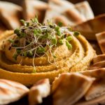 chickpea hummus with pita