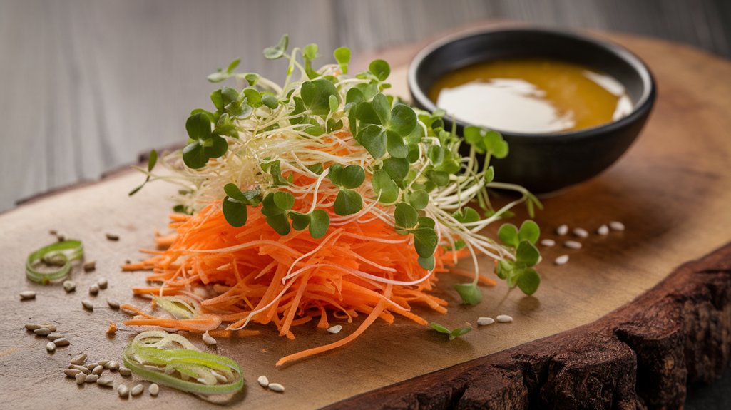 clover sprout carrot slaw