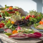 colorful plant based dishes