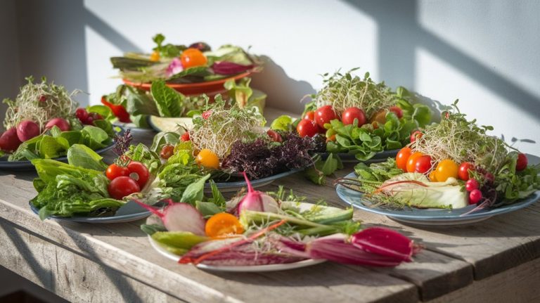 colorful plant based dishes