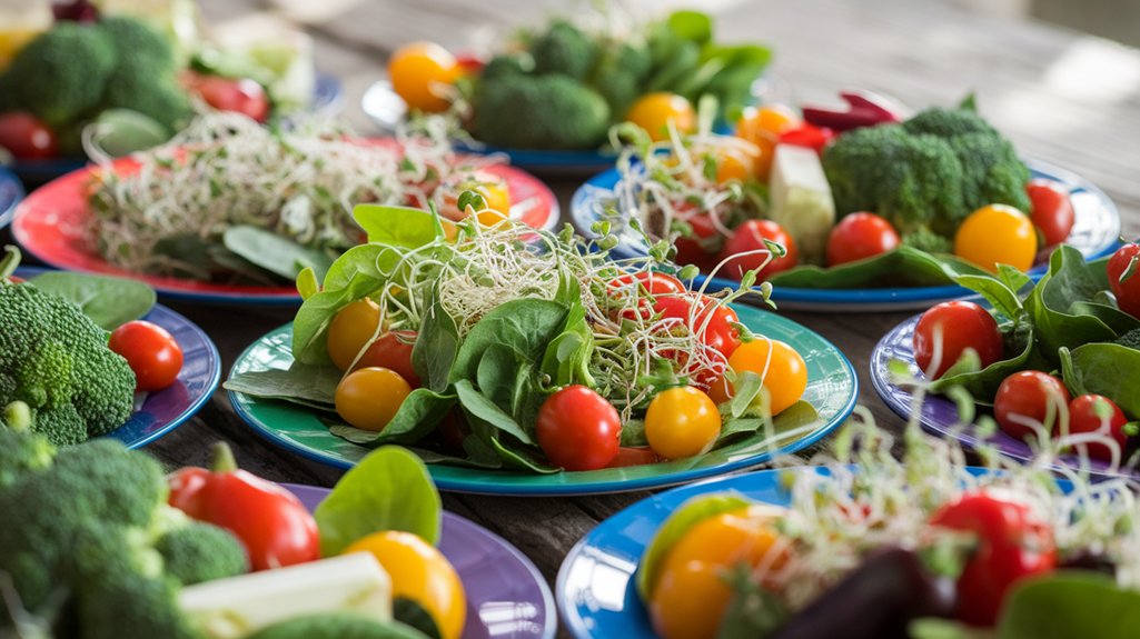 colorful vegetable medley platter