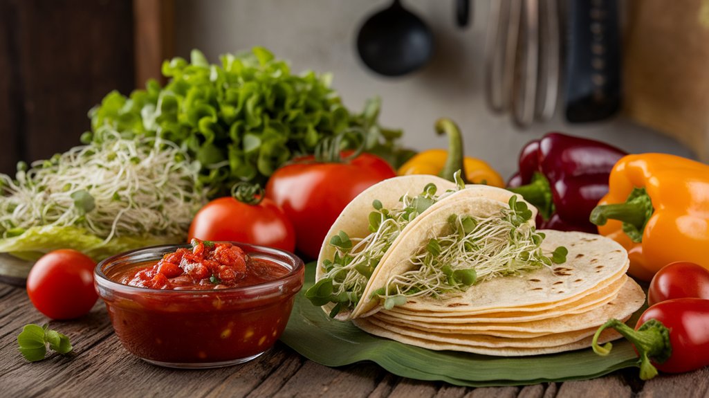 fresh green gram tacos