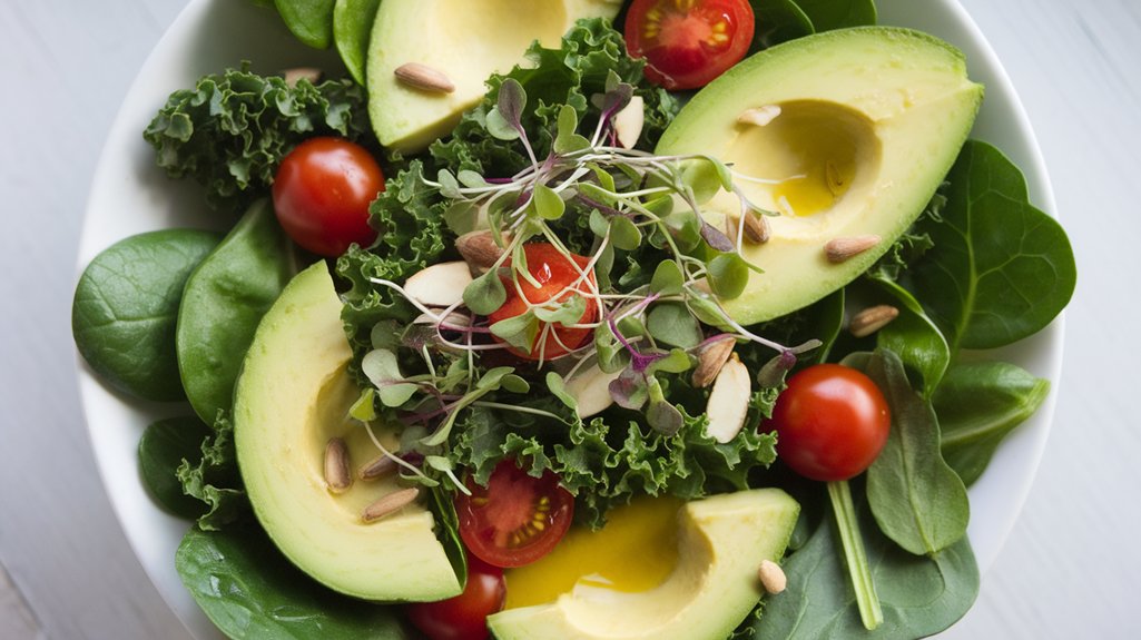 fresh ingredients for salad