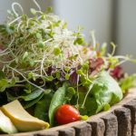 fresh nutritious vibrant salad