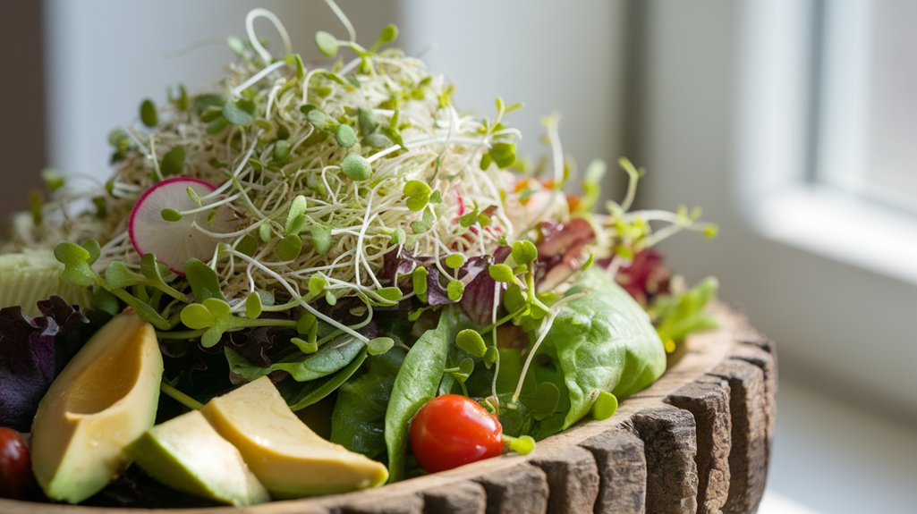 fresh nutritious vibrant salad