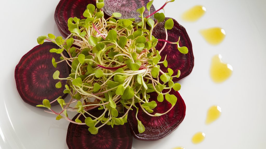 fresh salad with vinaigrette