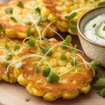herb infused vegetable fritters