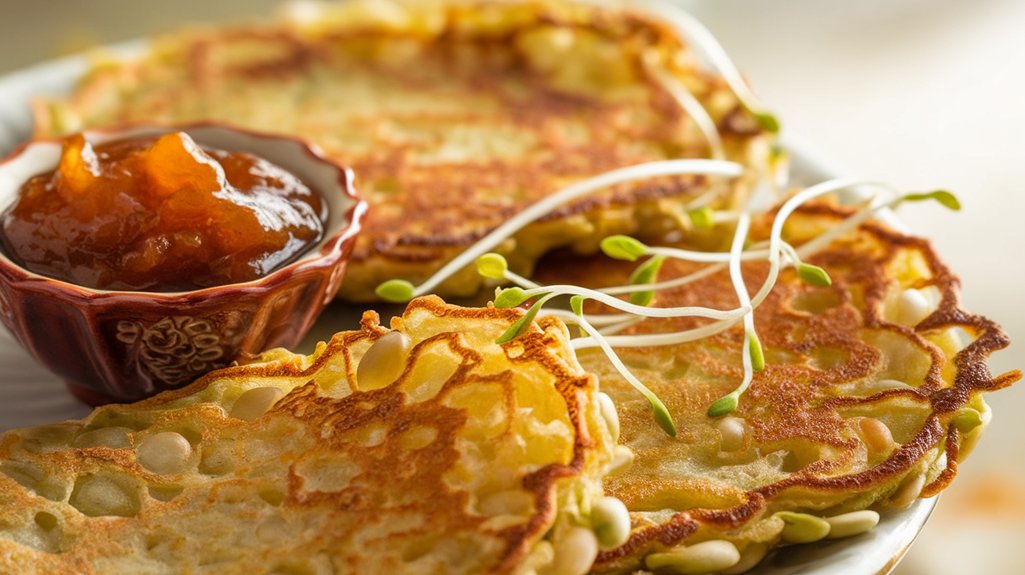 mung bean sprout pancakes
