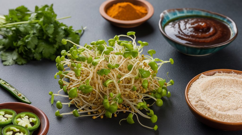 mung bean sprout pancakes ingredients