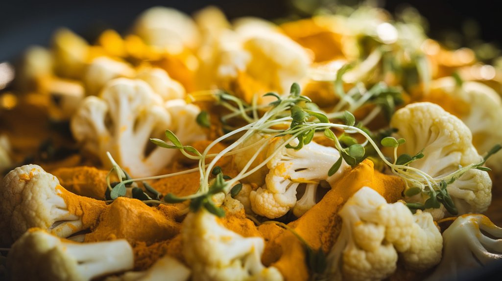 mustard sprout cauliflower stir fry