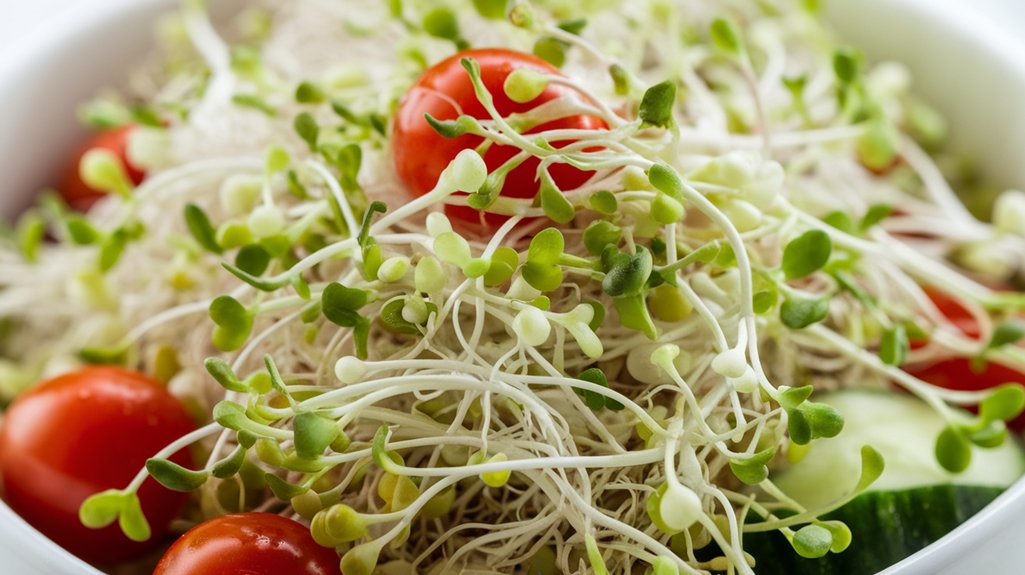 nutrient rich germinated seed shoots