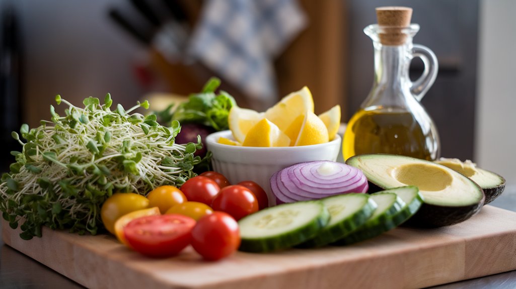 nutritious sprouts salad ingredients