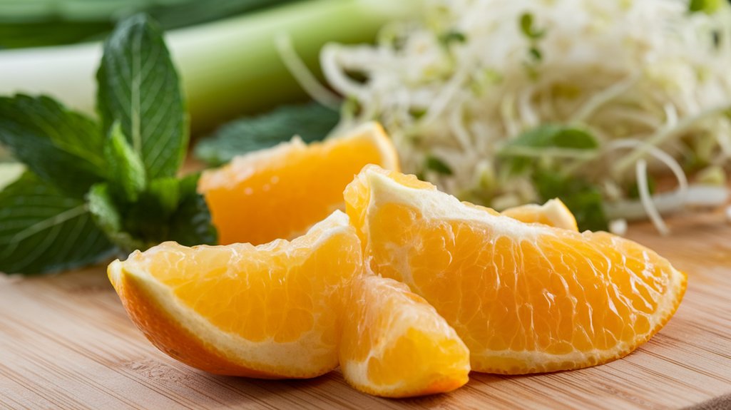 segmenting oranges for salad