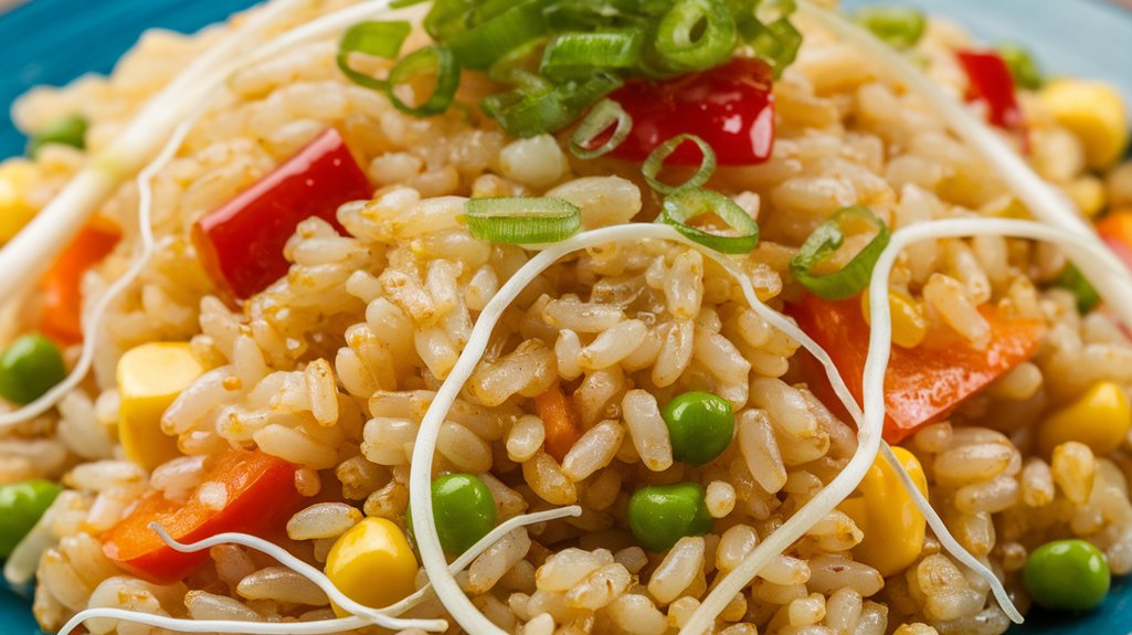 vegetable packed fried rice