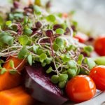 vegetarian dishes with sprouts