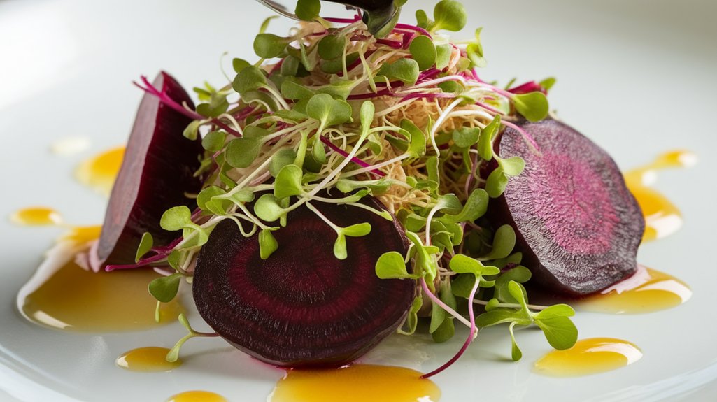 vibrant beetroot salad assembly