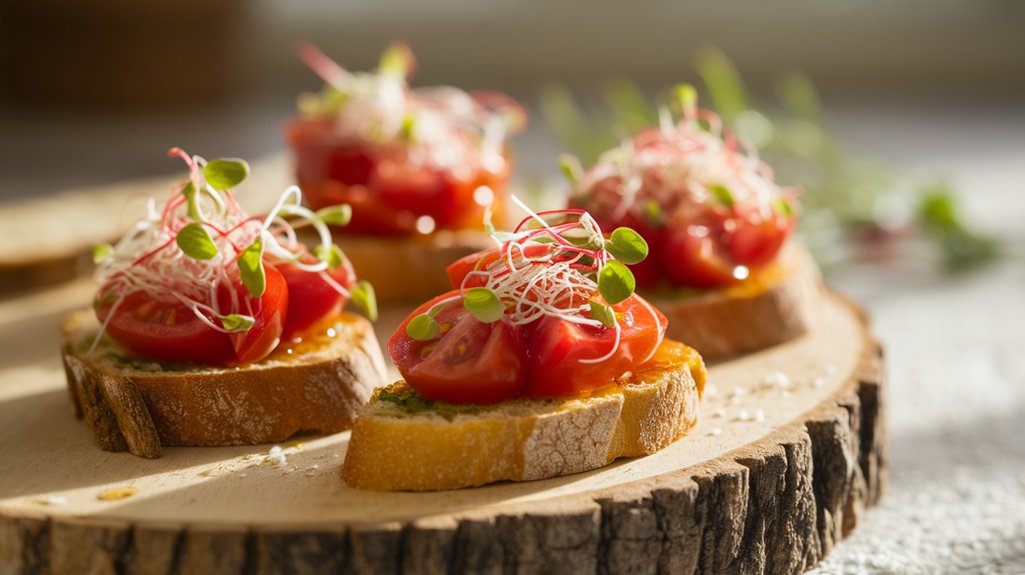 vibrant bruschetta presentation tips